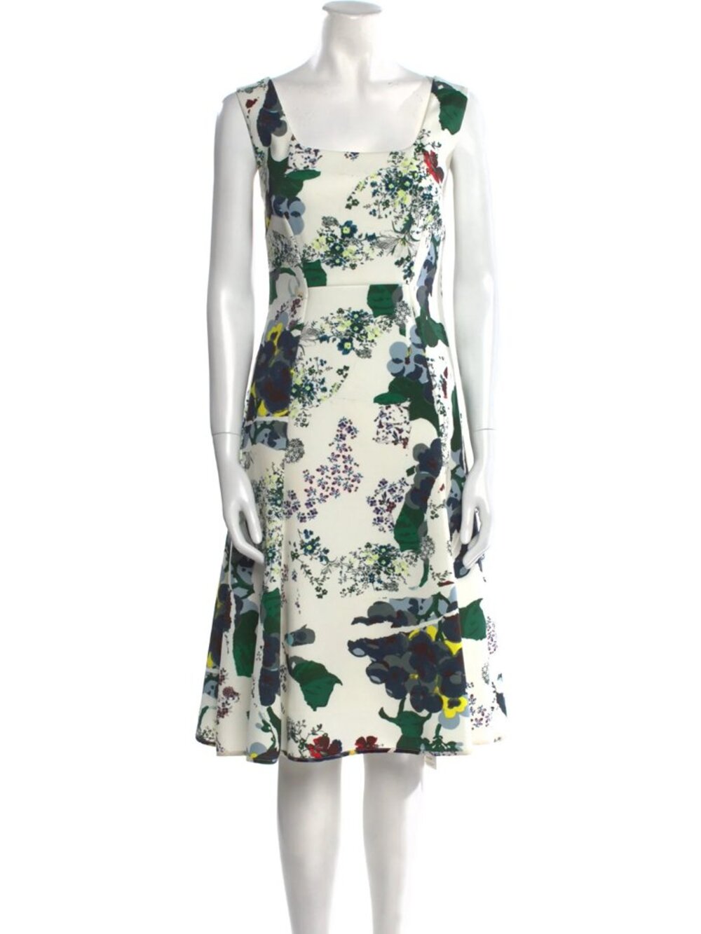 ERDEM Designer Tate Botanical Floral Midi /Knee Length Dress – Size 10
